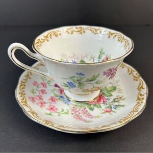Vintage Royal Albert Nosegay Teacup Saucer England Cottagecore Floral